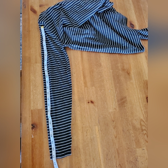 J.crew Factory striped mockneck ribbed top size M - Picture 12 of 14